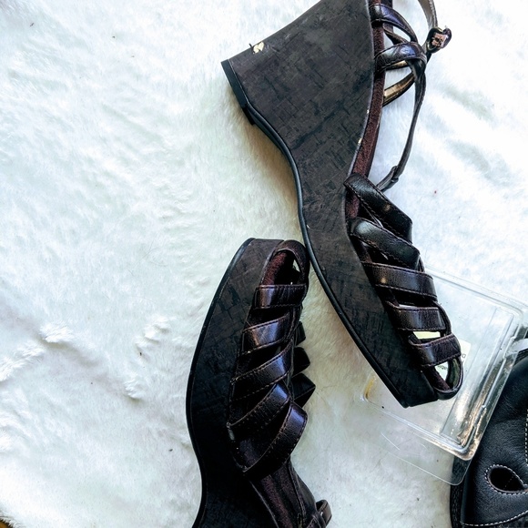 L.E.I brown wedge espredrill - Picture 3 of 4